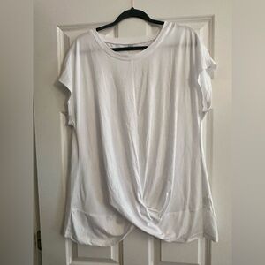 Elegant White Short Sleeve Women's Top